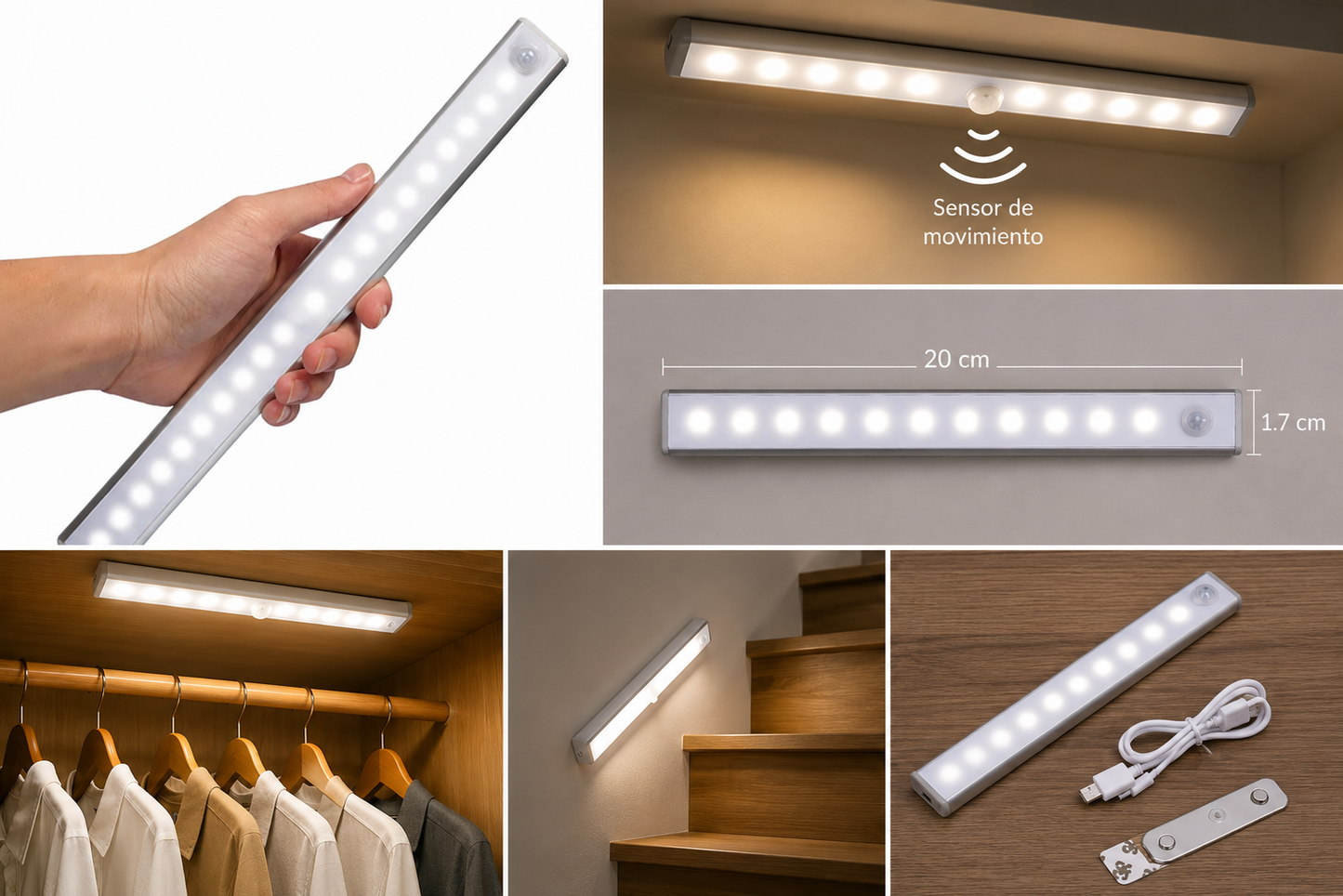 Barra Luz Led - Encendido Automatico - Oferta Solo Por Esta Semana